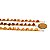 Pulseira Ágata Cornalina Corrente Natural Rolada Dourado - Imagem 9