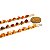 Pulseira Ágata Cornalina Corrente Natural Rolada Dourado - Imagem 8