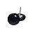 Brinco Button Disco 15mm Pedra Estrela Tarraxa Silicone - Imagem 1