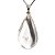 Colar Gota Cristal Quartzo Comum Montagem Pino Prateado - Imagem 2