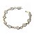 Pulseira Pedra Quartzo Cristal Na Gaiola Banho Dourado - Imagem 1