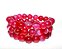 Pulseira Bolinha Pedra Agata Rosa Rolada Fio Silicone PB7197 - Imagem 4