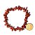 Pulseira Cascalho Pedra Jaspe Africano Montagem Fio Silicone - Imagem 2