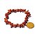 Pulseira Cascalho Pedra Jaspe Africano Montagem Fio Silicone - Imagem 1