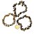Pulseira Cascalho Pedra Labradorita Fio de Silicone - Imagem 6