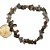 Pulseira Cascalho Pedra Labradorita Fio de Silicone - Imagem 1