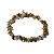 Pulseira Cascalho Pedra Labradorita Fio de Silicone - Imagem 3