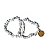 Pulseira Cascalho Pedra Howlita Natural Fio Fibra Silicone - Imagem 4