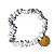 Pulseira Cascalho Pedra Howlita Natural Fio Fibra Silicone - Imagem 3