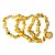 Pulseira Cascalho Pedra Opala Natural Rolado Fibra Silicone - Imagem 4