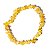 Pulseira Cascalho Pedra Opala Natural Rolado Fibra Silicone - Imagem 2