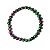 Pulseira Bolinha Rubi no Coríndon Rolada 6mm Fio Silicone - Imagem 2