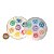 Placa de Selenita 7 Chakras Polida 10cm Porta Copos Natural - Imagem 3