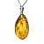 Colar Gota Pedra Natural Citrino Amarelo Pino Prata 950 - Imagem 5