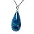 Colar Gota Pedra Quartzo Azul Castoação Pino Prata 950 - Imagem 2