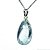Colar Gota Pedra Topázio Azul Pino Prata 950 - Imagem 5