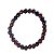 Pulseira Pedra Obsidiana Mahogany Bolinha 6mm Fio Silicone - Imagem 1