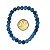 Pulseira Pedra Quartzo Azul Bolinha 6mm Fio Silicone - Imagem 3