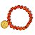Pulseira Bolinha Pedra Ágata Cornalina Natural 8mm - Imagem 5