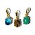 Kit 03 Mini Pingente Ponto de Luz Misto Cabochão Garra 8mm - Imagem 1