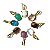 Kit 03 Mini Pingente Ponto de Luz Misto Cabochão Garra 8mm - Imagem 3