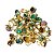 Kit 03 Mini Pingente Ponto de Luz Misto Cabochão Garra 8mm - Imagem 7
