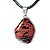 Colar Pedrinha Obsidiana Mahogany Rolado Montagem Prateado - Imagem 1