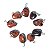 Colar Pedrinha Obsidiana Mahogany Rolado Montagem Prateado - Imagem 2