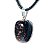 Colar Pedrinha Obsidiana Mahogany Rolado Montagem Prateado - Imagem 3