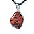 Colar Pedrinha Obsidiana Mahogany Rolado Montagem Prateado - Imagem 4