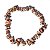 Pulseira Cascalho Pedra Jaspe Leopardo Fio Silicone - Imagem 1