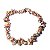 Pulseira Cascalho Pedra Jaspe Leopardo Fio Silicone - Imagem 3