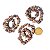 Pulseira Cascalho Pedra Jaspe Leopardo Fio Silicone - Imagem 2