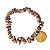 Pulseira Cascalho Pedra Jaspe Leopardo Fio Silicone - Imagem 4