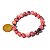 Pulseira Bolinha Pedra Rodonita Natural 8mm Fio Silicone - Imagem 2