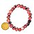 Pulseira Bolinha Pedra Rodonita Natural 8mm Fio Silicone - Imagem 3