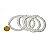 Pulseira Bolinha Pedra Cristal Natural Rolada Fio Silicone - Imagem 6