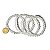 Pulseira Bolinha Pedra Cristal Natural Rolada Fio Silicone - Imagem 2