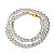 Colar Choker Bolinha 6mm Pedra Quartzo Cristal 40cm - Imagem 2