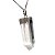 Colar Pontinha Pedra Cristal Quartzo Montagem Prata 950 - Imagem 2