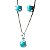 Conjunto Nlux Ponto de Luz Larimar Colar e Brinco Prata 950 - Imagem 2