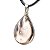 Colar Gota Quartzo Fume Pedra Natural Montagem Pino Prateado - Imagem 2