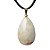 Colar Gota Pedra Cristal com Rutilo Montagem Pino Dourado - Imagem 1