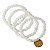 Pulseira Bolinha Pedra Cristal Opalado Natural 6mm - Imagem 3
