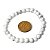 Pulseira Bolinha Pedra Howlita Branca Natural 6mm - Imagem 4