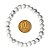 Pulseira Bolinha Pedra Howlita Branca Natural 6mm - Imagem 2