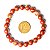 Pulseira Bolinha Jaspe Africano Natural 8mm Fio Silicone - Imagem 5