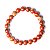 Pulseira Bolinha Jaspe Africano Natural 8mm Fio Silicone - Imagem 1