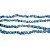 Fio Cascalho Quartzo Azul Furado 90 cm Para Fazer Pulseira - Imagem 2