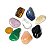 Kit Misto 8 Pedras Roladas Grande 3cm ( Quartzo Azul, Rosa, Verde, Cristal, Ônix, Olho de Tigre, Lepidolita e Citrino ) - Imagem 1